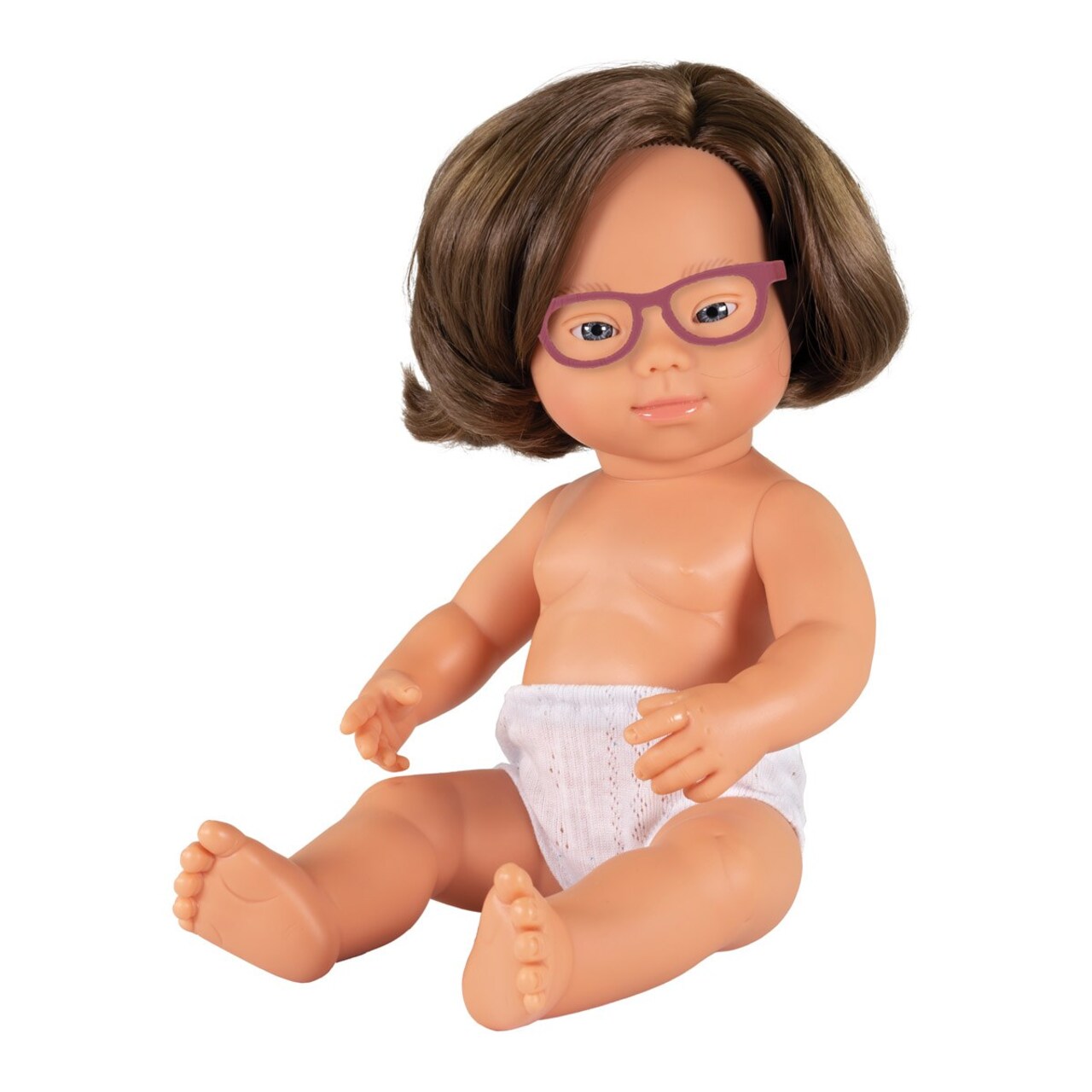 Miniland Dolls with Special Needs 15" - Girl with Down Syndrome and Glasses